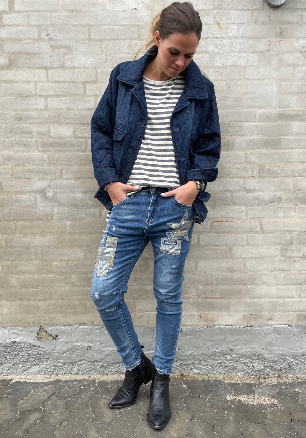 Cabana Living Star Patch Jeans