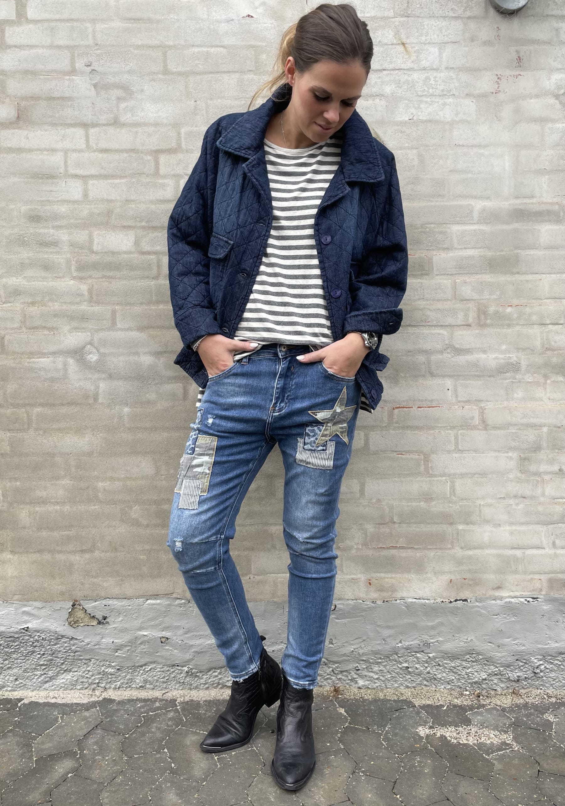 Cabana Living Star Patch Jeans