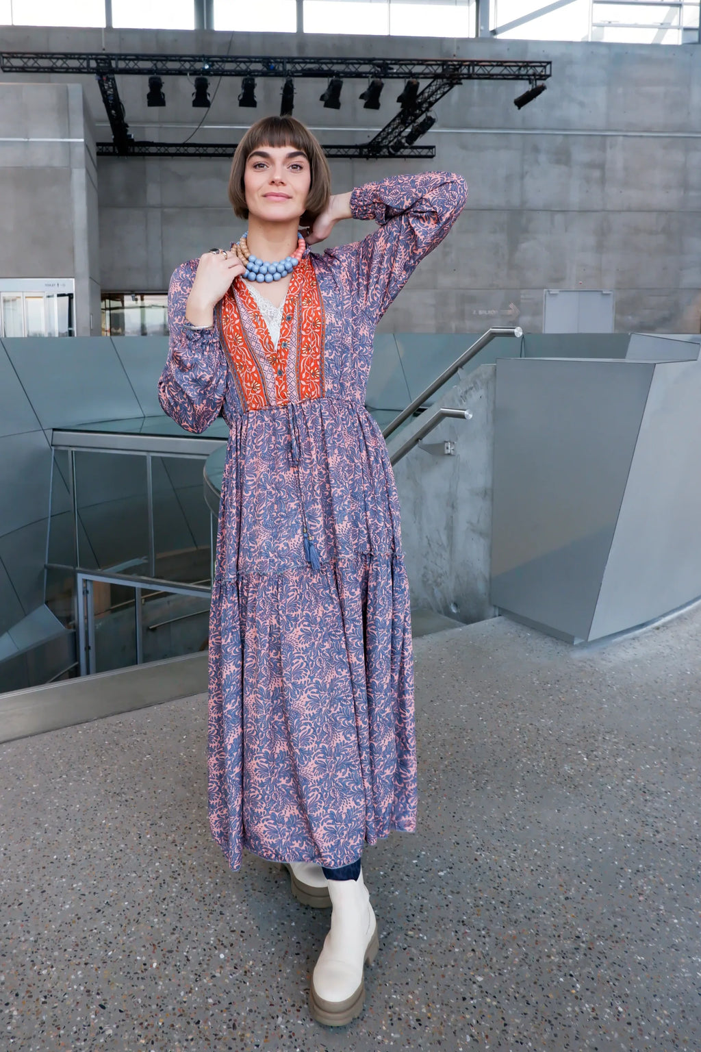 Black Colour LUNA ROSE BOHO DRESS