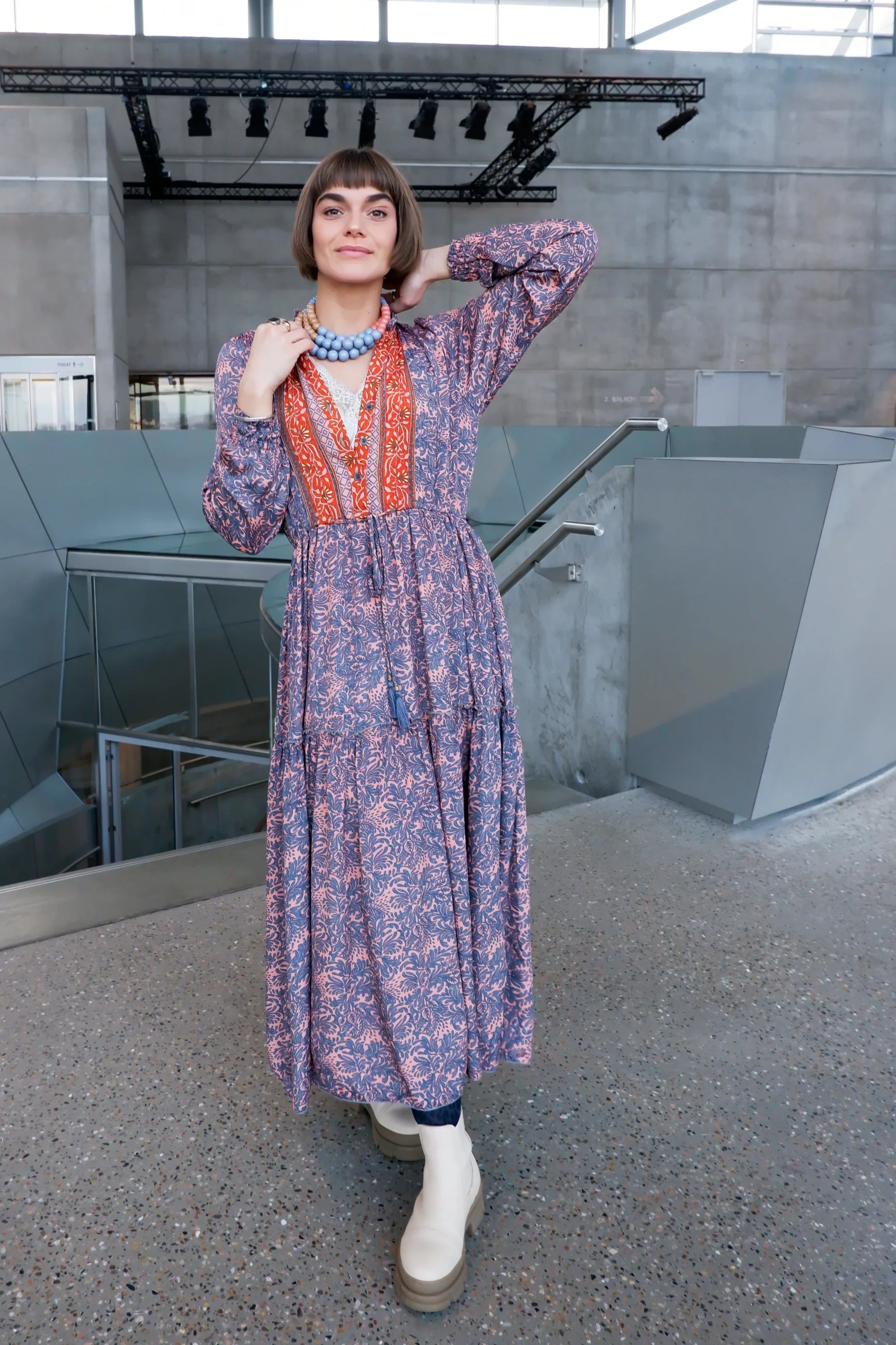 Black Colour LUNA ROSE BOHO DRESS