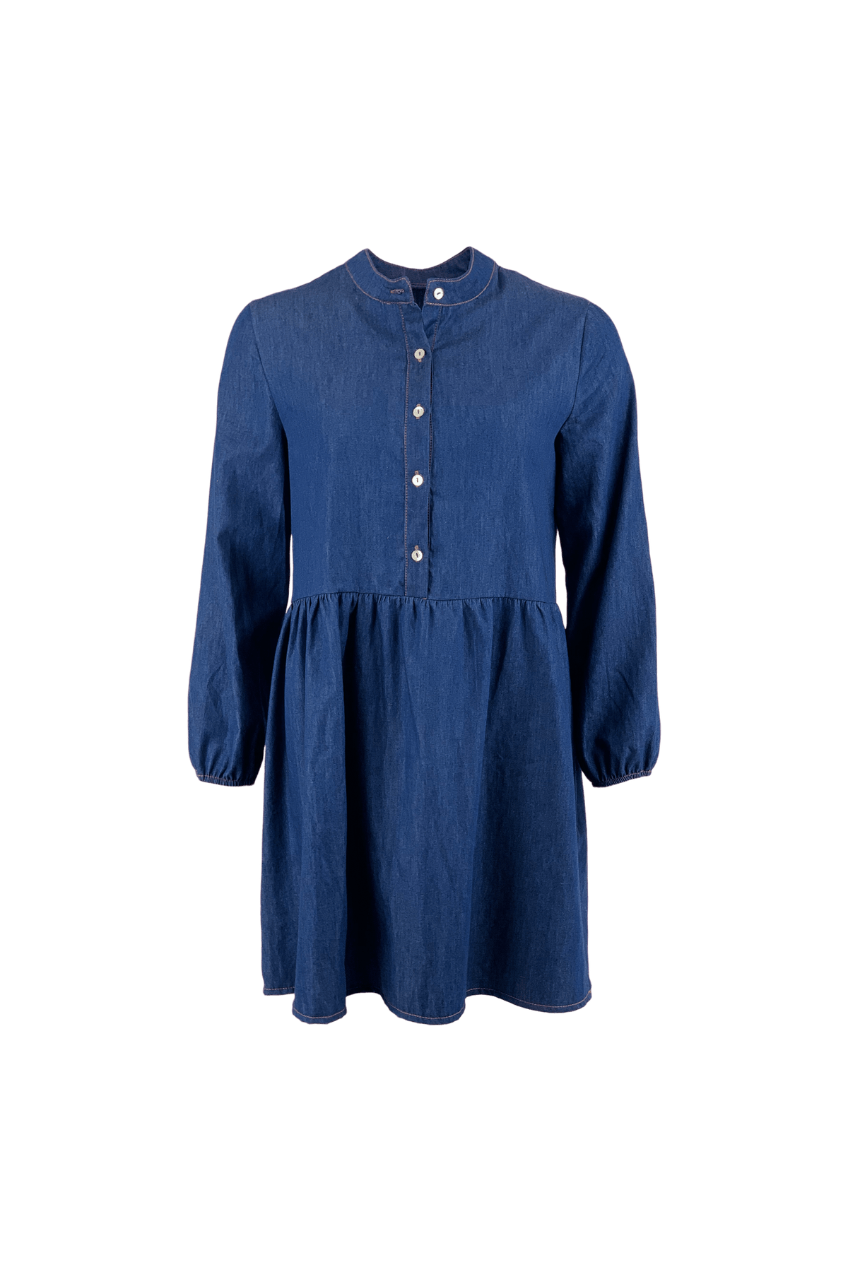 ADELINE DRESS DENIM - BLACK COLOUR  Seminkjole