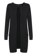 SARA LONG CARDIGAN PULZ (+FARVER) SORT / XXL Seminkjole
