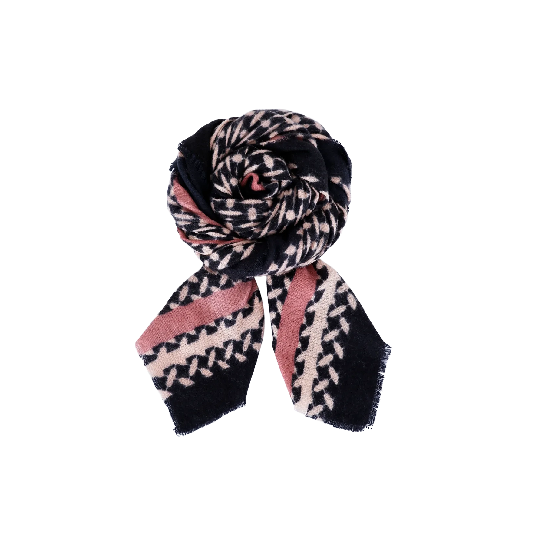 Black Colour Lila Winter Scarf