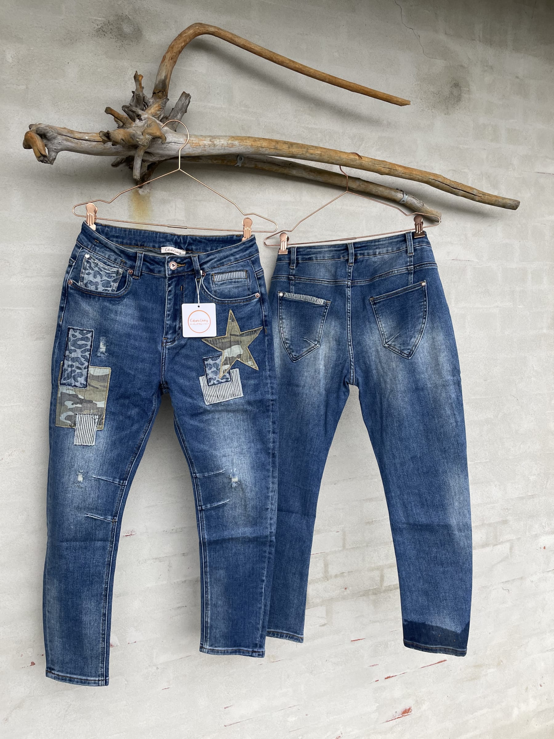 Cabana Living Star Patch Jeans