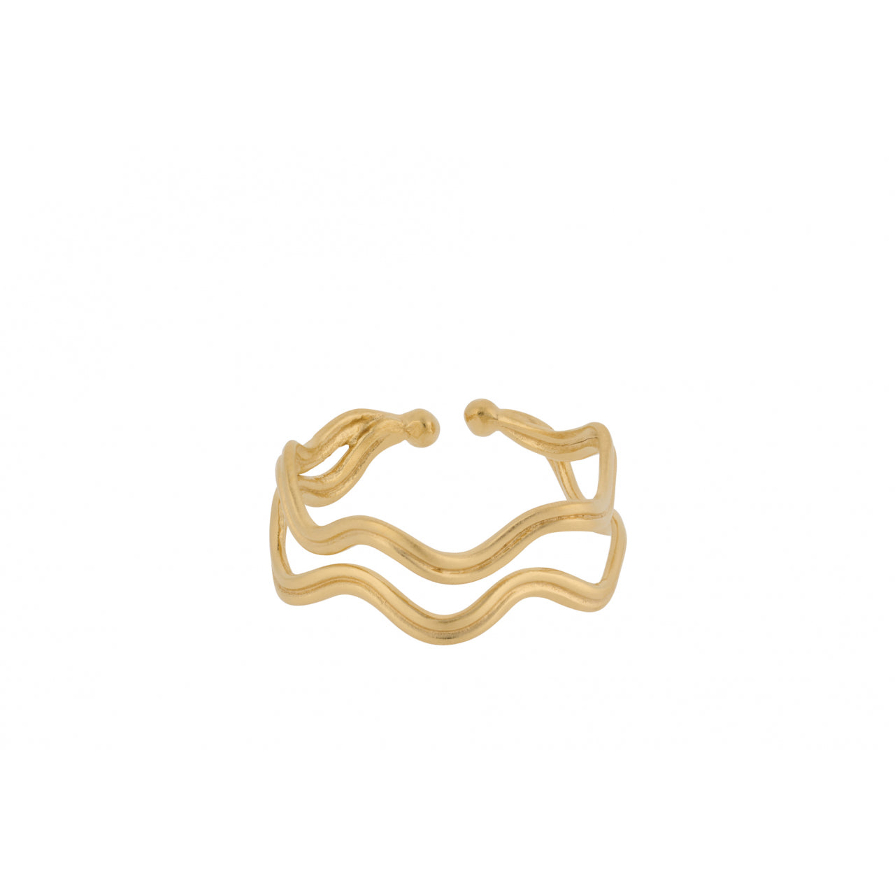 Pernille Corydon Double Wave Ring (+Farver)