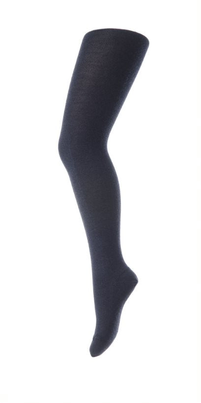 TIGHTS WOOL/COTTON PLAIN (+FARVER) NAVY / XS Seminkjole