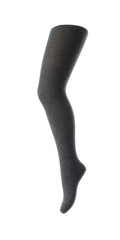 TIGHTS WOOL/COTTON PLAIN (+FARVER) DARK GREY / XS Seminkjole