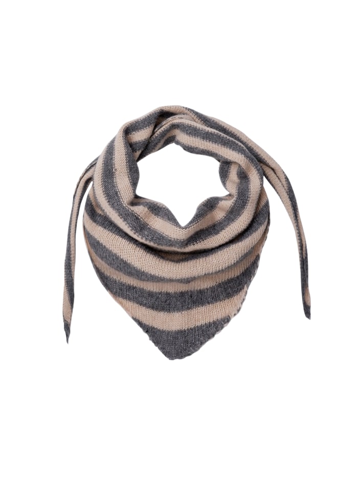 Black Colour Striped Scarf