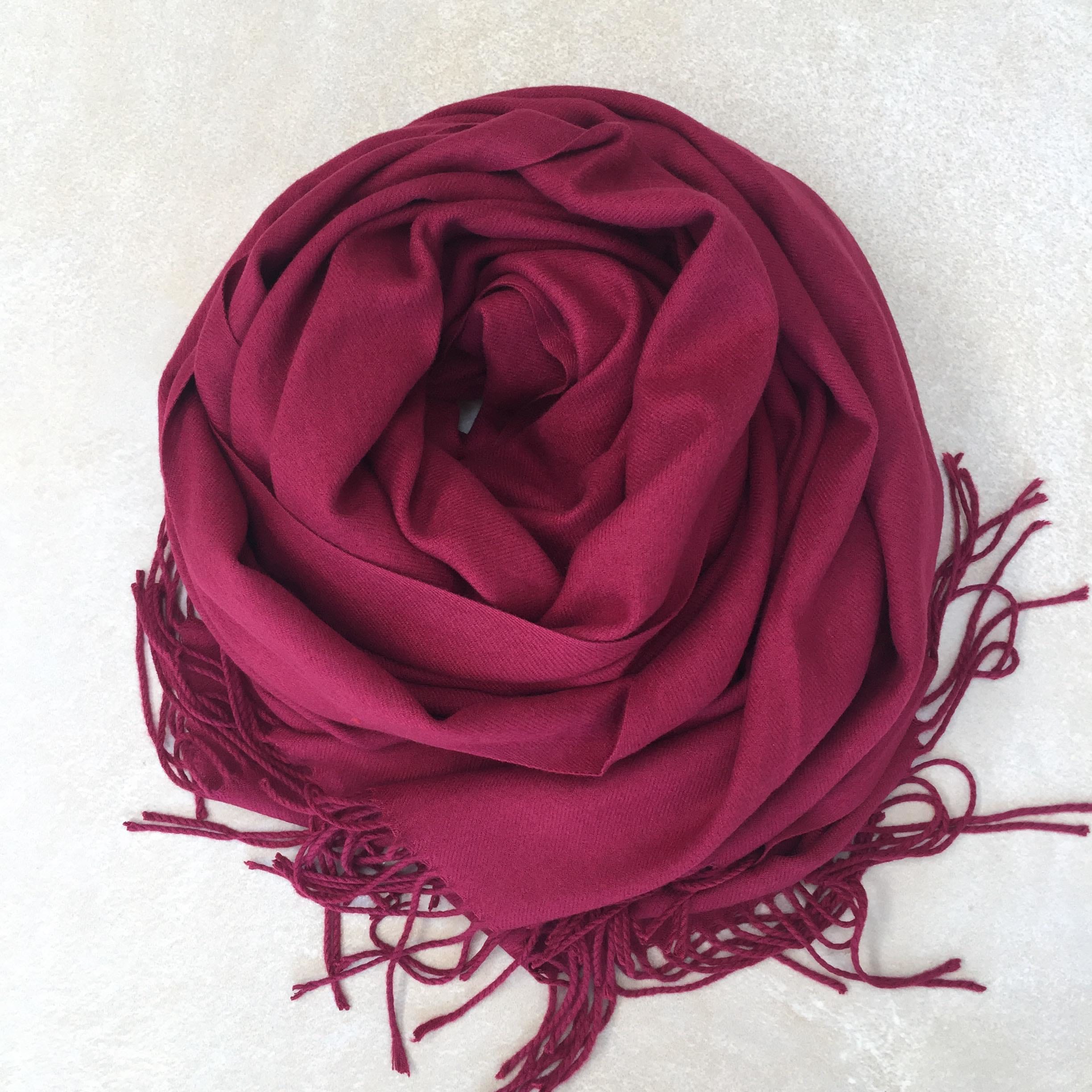 SCARF CASHMERE  THREE M (+FARVER) RUST Seminkjole