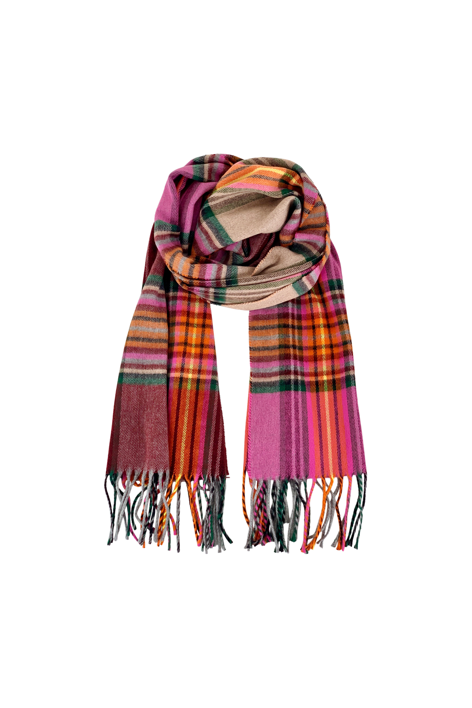 NOBLE CHECK SCARF BLACK COLOUR  Seminkjole